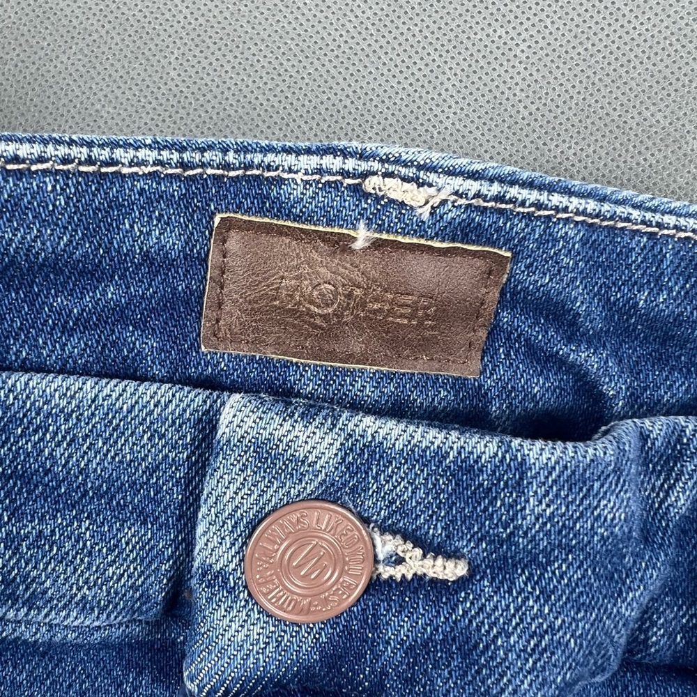 NWT MOTHER The Roller High Rise Wide Leg Jeans in Work Hard Play Hard Sz31